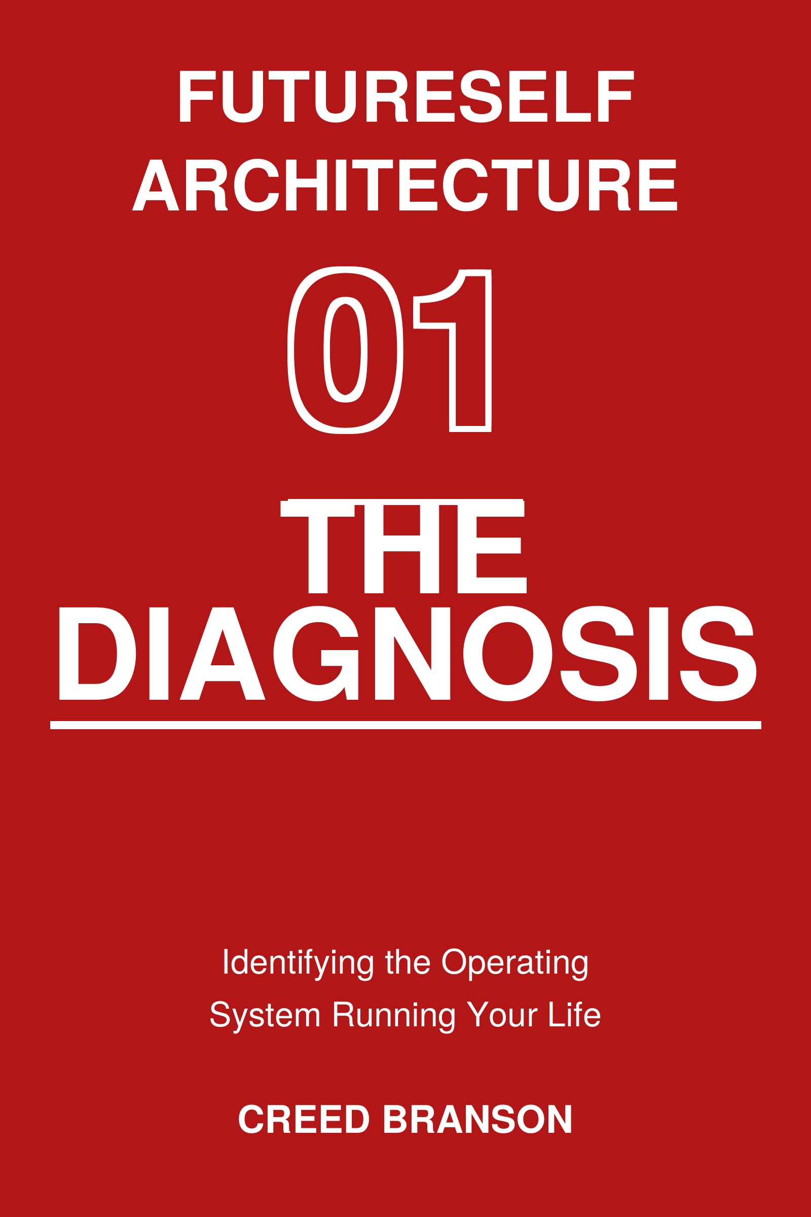 Book cover titled 'The Diagnosis' with a red background and white text.