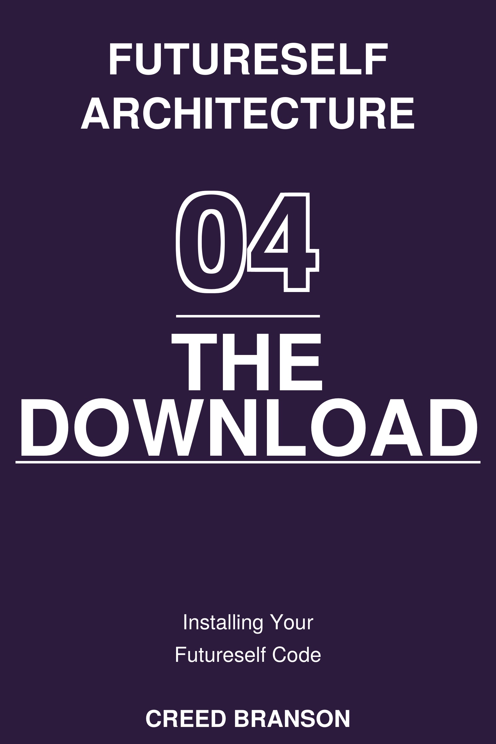 Podcast cover for 'The Download' episode 04 with bold typography.